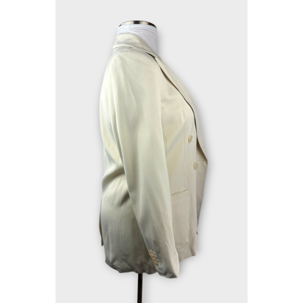 BR Manifattura Emmetex Italian Crepe Double Breasted Blazer Jacket Oversized 2 - Picture 5 of 16